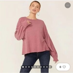 Free People We The Free Ready For This Recycled Cotton Top in Washed Amethyst